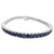 SJ2426 - Blue Sapphire Bracelet Set in 18 Karat White Gold Settings