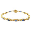 SJ6035 - Blue Sapphire Bracelet Set in 18 Karat Gold Settings
