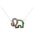 SJ6369 - Tsavorite with Brown Diamond Necklace Set in 18 Karat White Gold Settings