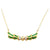 SJ2925 - Emerald with Diamond Necklace Set in 18 Karat Gold Settings