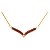 SJ2916 - Ruby with Diamond Necklace Set in 18 Karat Gold Settings