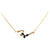 SJ6058 - Blue Sapphire with Diamond Necklace Set in 18 Karat Gold Settings