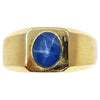 JR2334Y - Blue Star Sapphire Ring Set in 14 Karat Gold Setting