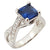 SJ2493 - Certified Burmese Blue Sapphire with Diamond Ring Set in Platinum 950