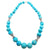 SJ3183 - Turquoise with Blue Sapphire 15.13 carats Necklace set in Silver Settings