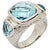 SJ3203 - Blue Topaz Ring set in Silver Settings