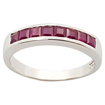 SJ3052 - Ruby Ring set in Silver Settings